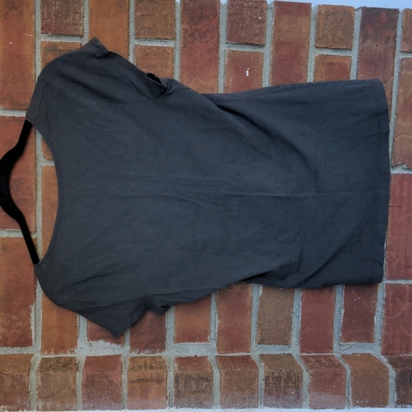 H&M LOGG Organic Cotton Dark Grey Shirt Large - Picture 3 of 3